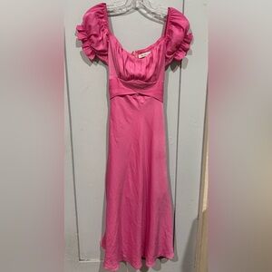 Cellecci Fuchsia Midi Dress